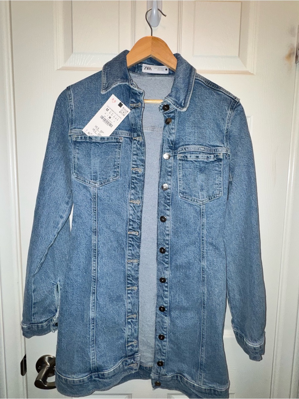 Zara Light Blue Denim Jean Jacket